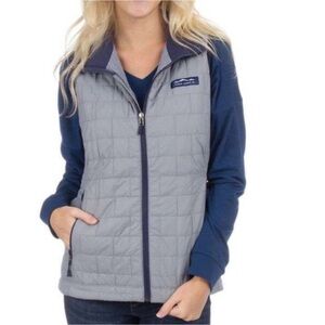 NEW! Lauren James Co. Preptec Ellison Quilted Gray Vest size Large NWOT